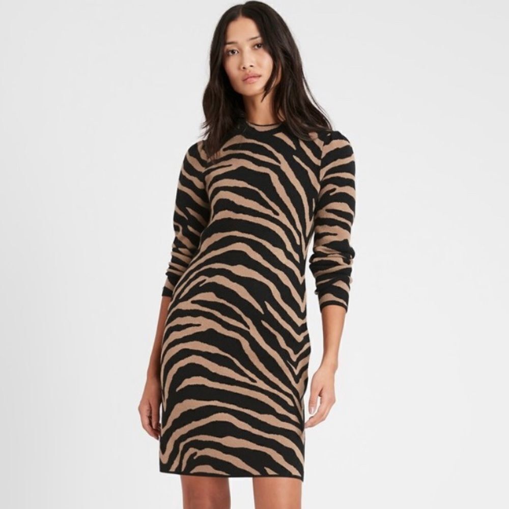 Banana Republic
Zebra Sweater Dress‎